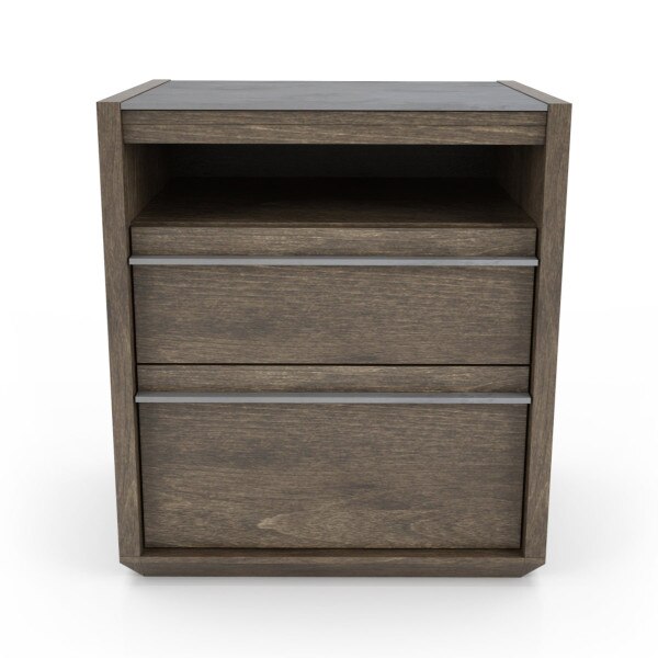 Clark 2 Drawer High Nightstand